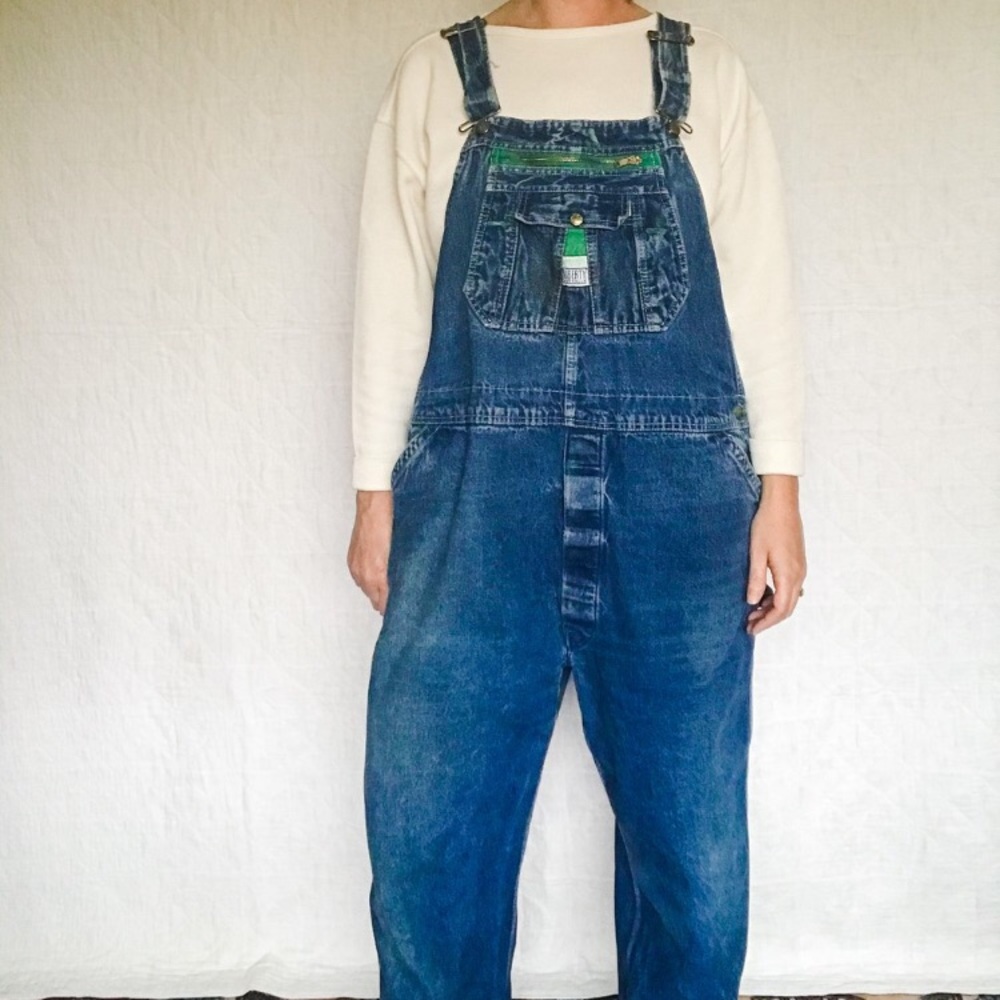 1980s Liberty Denim Work Overalls 44W X 29L